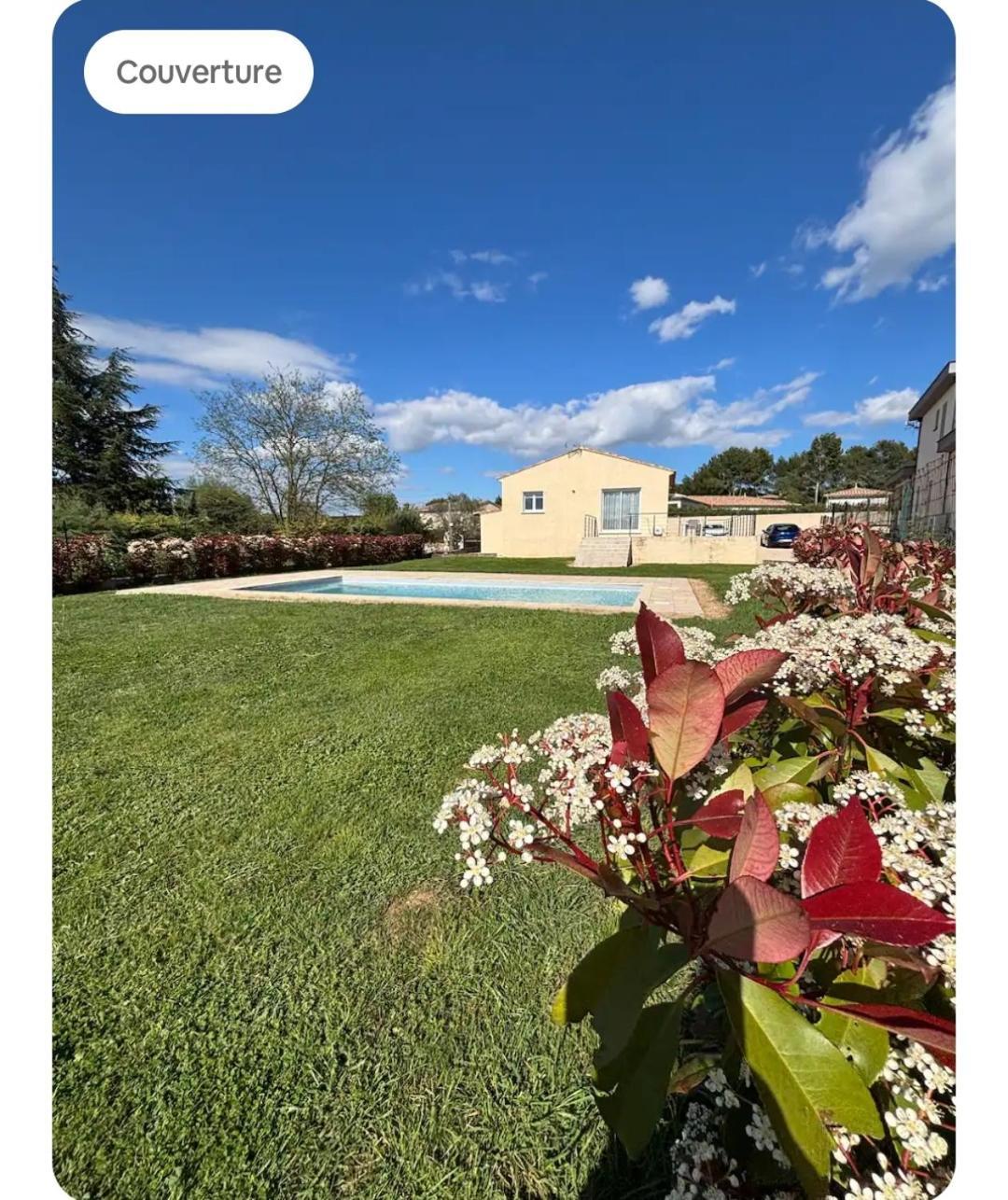 Villa Familiale Avec Piscine, Jardin A 10 Mn D'Uzes Flaux 외부 사진